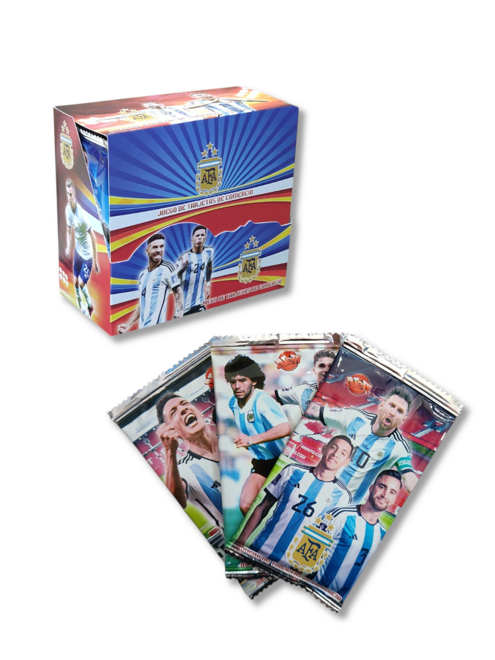 Sobres de Cartas Colección Fútbol Argentina – Caja x36 sobres con 8 cartas cada uno