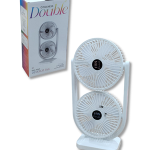 Ventilador Vertical Coolness Double Fan de Escritorio