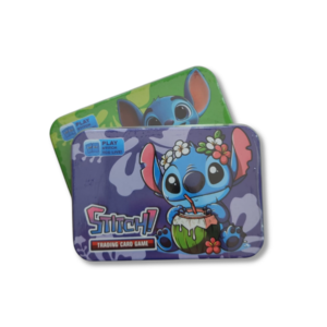 Cajita Lata para Cartas Stitch Chica – Estuche Metálico Coleccionable