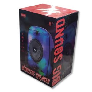 Parlante Bluetooth 8″ Portátil KTS-1896 KBroad con Luces LED