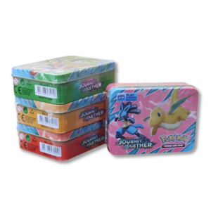 Lata Mediana de Cartas Pokémon Journey Together x45 Cartas Coleccionables