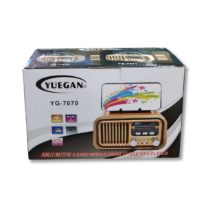 Radio Portátil Retro YUEGAN YG-7070 / YG-7071 AM FM SW USB MP3