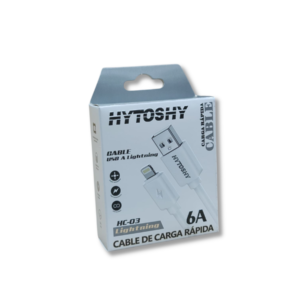 Cable Hytoshy Lightning 6A USB – Carga Rápida para iPhone