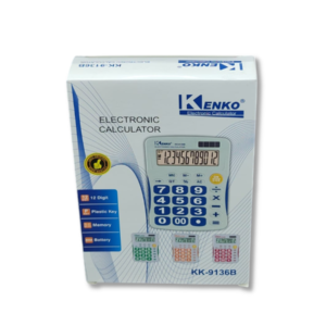 Calculadora Kenko KK-9136B – Electrónica 12 Dígitos con Memoria