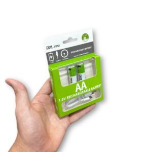 Pilas AA Recargables 1.5V USB Tipo C con Cable – Blister x2