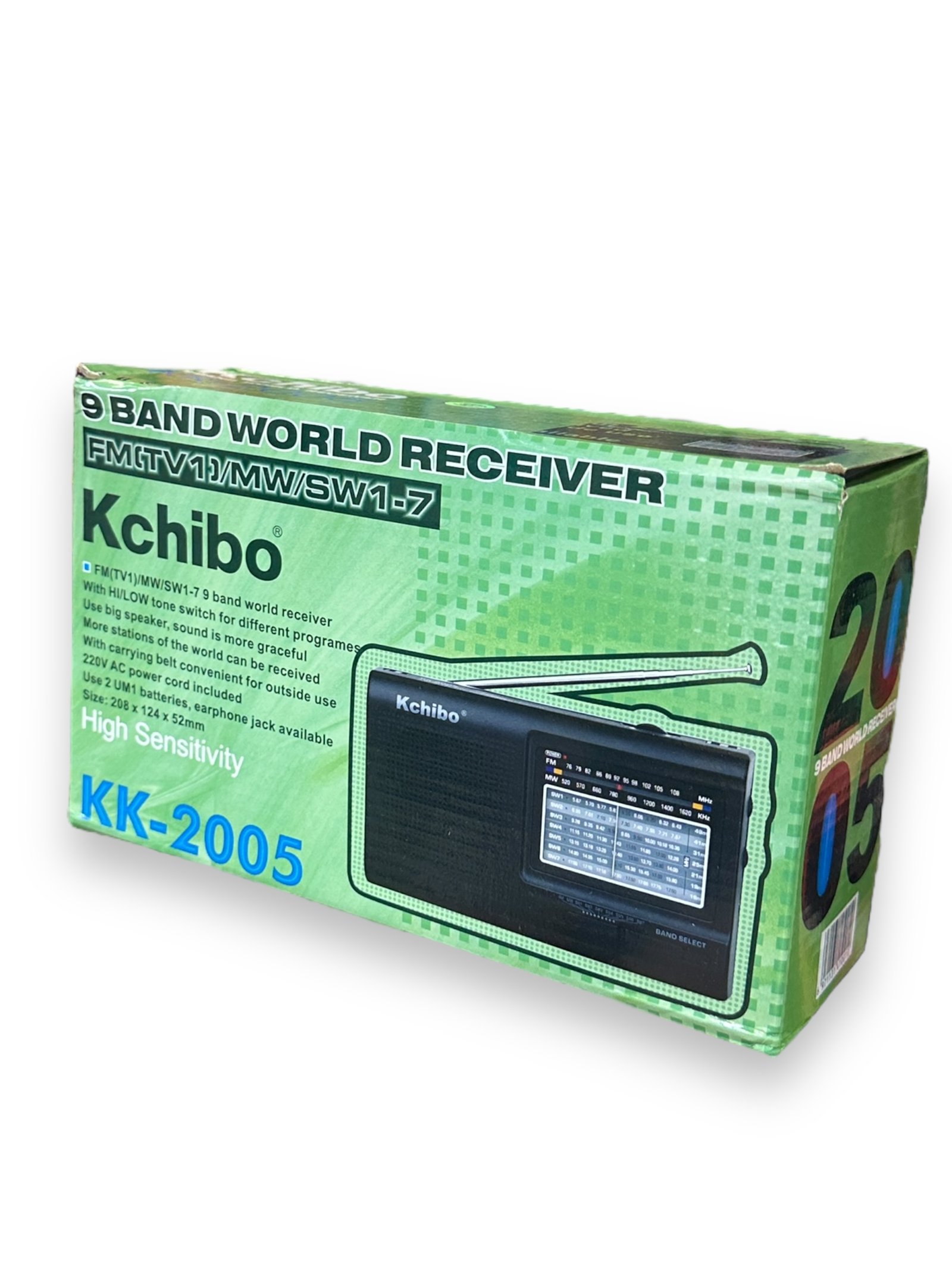 Radio Gigante Kchibo KK-2005 Multibanda 9 Bandas FM AM SW