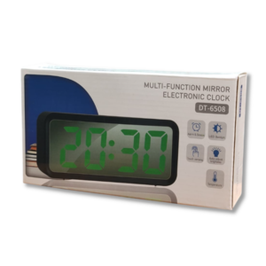 Reloj Digital Espejo LED Multifunción DT-6508 con Alarma y Temperatura