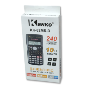Calculadora Científica Kenko KK-82MS-D – Doble Pantalla 10+2 Dígitos