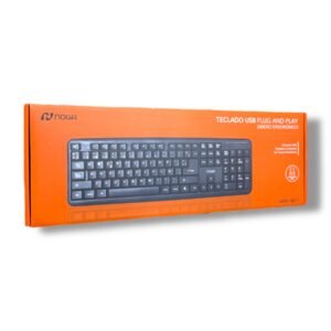 Teclado USB NOGA NKB-78011 Ergonómico Plug & Play para PC