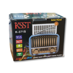Radio 3 Bandas Solar KSST K-370S / K-371S – AM/FM/SW con USB y TF
