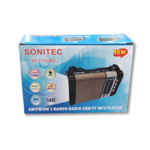 Radio y Linterna Portátil SONITEC ST-771URT Recargable USB TF