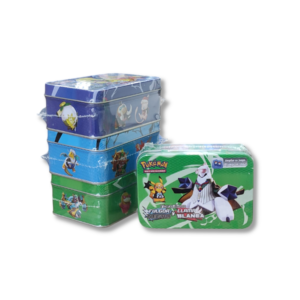 Cajita Lata Pokémon Coleccionables 41 Cartas – Estuche Metal