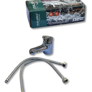 Grifería Cuello de Cisne Italomix IT-2701 Monocomando Cromada