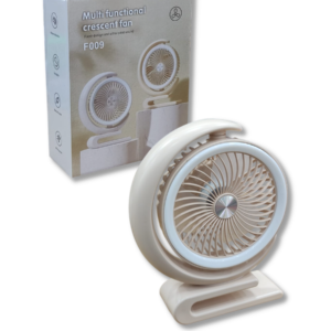 Ventilador Multifuncional Crescent Fan F009 con Luz LED