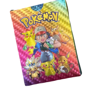 Mazo de cartas Pokémon metalizadas 25 cartas – colores dorado, plateado, negro y multicolor