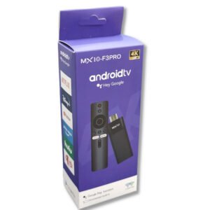 Android TV Stick MX10-F3PRO 4K – Hey Google + Chromecast Built-in