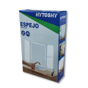 Espejo con Luz LED Hytoshy HT-910 Giratorio 180° con 3 Niveles de Brillo