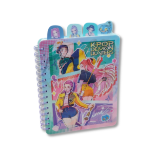 Cuaderno Guerreras K-Pop Espiralado – Tapa Blanda/Tapa Rígida/Cuerina/3D