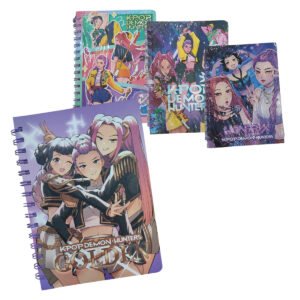 Cuaderno Guerreras K-pop Tapa Blanda Espiral Escolar
